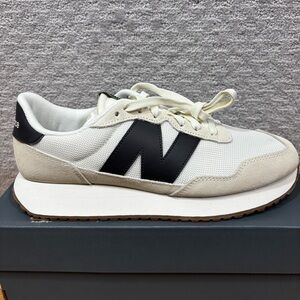 New Balance 237 White Black Cream Mens Sz 11.5 MS237WB